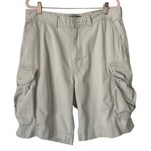 Vintage Polo Ralph Lauren Shorts Mens Size 34 Khaki Cargo Utility Grunge Y2K